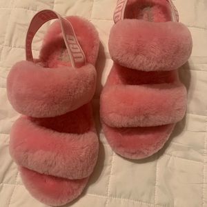 Ugg furry slippers